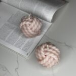 شمع بافت کروی Vintage Pink - تصویر 3